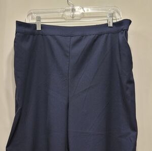 Ava & Viv Wide Leg Pull-on Pants Navy - 1X